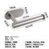 Portarrollos de Papel Higiénico Montado en la Pared para Baño Transfronterizo, Estante Colgante para Toallas de Papel de Gabinete de Cocina de Acero Inoxidable sin Taladro