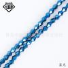 Contas de diamante de metal galvanizado de várias cores, contas soltas de vidro de cristal com ponta dupla, contas soltas para acessórios de joias DIY