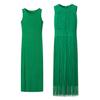 Atacado de Roupas Femininas para Exportação 2025 Outono Novo Conjunto de Duas Peças Vestido Tricô com Franjas Camiseta Regata Vestido Base