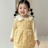 Conjunto de Vestido Chaleco Acolchado de Algodón Nuevo Otoño/Invierno 2026 para Bebés y Niños Pequeños, Conjunto de Dos Piezas con Falda Acolchada para Niñas