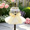 PETCIRCLE Ropa para Mascotas Perros Pequeños Cachorros Mascotas Lindas Otoño Invierno Vestido de Temperamento Encantador Vestido de Princesa para Bodas