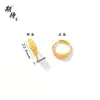 Esperando mucho tiempo no se desvanecerá anillo de seda hueca de diamante moda simple anillo de perla trébol de cuatro hojas temperamento todo-partido