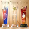 Trofeo de Cristal Año del Caballo Hecho a Medida Creativo de Alta Gama Reunión Anual de Empresa Competencia de Empleados Premiación Lata de Plata Otro Otro