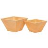 Melamina planta artificial maceta fábrica mayoreo imitación porcelana veta madera melamina cuadrada grande pequeña tamaño jardinería maceta