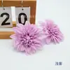 Decoração de casamento de dália artificial flor de seda atacado chapéu de palha flor decorativa tecido de lã flor bonita flor Mori arranjo de flor de parede