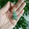 Pingente de Calcedônia Natural Tridimensional de Abóbora Artesanal DIY Joias de Jade Pulseira de Ágata Acessórios para Pendurar no Carro Venda por Atacado em Estoque