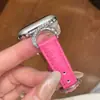 Pulseira de couro com padrão de chifre de boi, adequada para Apple Watch Séries 12, 11 e 10