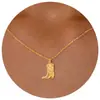 Colar Transfronteiriço Novo de Aço Inoxidável Estrela do Mar Caranguejo Zircônia Moda Feminina Versátil Estrela de Seis Pontas Cauda de Estrela do Mar Corrente para Clavícula