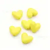 Corazón de Acrílico Estrella Color Sólido Único Cadena para Llavero DIY con Cuentas Cadena para Teléfono Móvil Banda de Goma Joyería Dopamina Accesorios