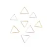 Banho de Cobre Cor Dourada 18K Preservação de Cor Um Ano diy Acessórios para Joias Artesanais Triângulo Geométrico Brincos Brincos Brincos Material