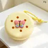 Bolsa de Agujero de Silicona con Dibujo Animado Spot, Mini Billetera para Monedas, Bolsa DIY para Cosméticos, Bolsa para Auriculares, Colgante para Llavero, Regalo