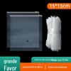 12 saco plástico transparente de seda saco com fecho ziplock PE atacado armazenamento de meias saco com zíper 15*15 roupa saco de embalagem de roupa