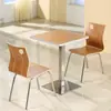 Conjunto de mesa e cadeiras de café estilo creme loja de padaria de chá de leite mesa de prancha oceânica jantar casual bar cadeira de jantar comercial