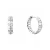 Pendientes Pequeños de Hueso de Serpiente de Plata de Ley 925 con Diamantes, Aros Lisos Versátiles, Pendientes de Diseño Simple, Pendientes de Plata