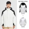 Chaqueta exterior para hombre y mujer tres en uno dos piezas otoño e invierno acolchada engrosada impermeable transpirable traje de esquí