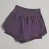 Pantalones Cortos Deportivos Finos de Secado Rápido de Corte Holgado para Mujer para Correr, Fitness, Trotar por la Mañana, Anti-Exposición, Pantalones Casuales de Yoga de Cintura Alta para Trotar