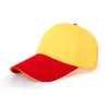 Comercio Exterior Venta al por mayor Sombrero de Sol Gorra de Pico para Trabajo Gorra Publicitaria Sombrero de Protección Solar Algodón Sarga Bordado Bloque de Color Velcro Gorra de Béisbol