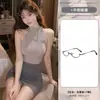 Lingerie Sexy Tentação Floral, Estilo Abstinência, Vestido Bodycon Sedutor de Secretária, Uniforme Puro Desejo, Roupa Transparente A1293
