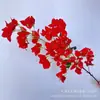 Paisajismo de Ventana de Hotel Bougainvillea Simulada Encriptada de Rama Media y Alta Flores Falsas Arco de Boda Decoración Suave para el Hogar Flores de Seda