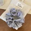 Goma para el pelo de estilo coreano, dulce, a cuadros, de doble capa, para mujer, de alta gama y elegante, accesorio de moda de primavera para moños