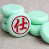 Ajedrez chino liso sin grietas resina de melamina ajedrez mahjong tallado jade ajedrez grueso rompecabezas