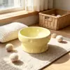 Popular Tazón Cerámico para Mascotas con Temática de Queso, Tazón Elevado para Gatos, Tazón para Comida de Perros y Gatos que Protege el Cuello, Tazón Estético para Alimentación de Mascotas