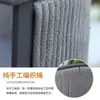 Conjunto minimalista de silla Teku de aleación de aluminio tejida con cuerda Olyfin y mesa redonda de losa de roca, Muebles de teca para patio exterior nórdico