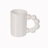 Caneca de cerâmica com esmalte colorido e pontos spray, alça grande, para escritório, café, com orelhas grandes, tipo cabaça de açúcar, best-seller transfronteiriço