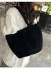 Bolsa Transversal Textura Cor Lisa Simples Nova Coleção Primavera/Verão 2025 Estilo Coreano Versátil Bolsa de Ombro Bolsa de Axila Bolsa Tote Bolsa Casual