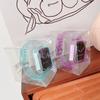 Correa de reloj de TPU con purpurina para iWatch, correa pequeña todo en uno para la cintura, correa protectora para Apple Watch 7SE8 para mujer.