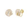 Pendientes pequeños de camelia blanca, sencillos, de estilo diario, combinables, de alta gama, con placa de incienso antimosquitos, sin agujeros.
