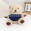 Lindo lindo suéter oso colgante juguete de peluche oso de peluche muñeca colgante de bolsa llavero de muñeca