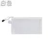 Estuche A6 para estudiante examen especial simple bolsa de malla transparente para lápices gran capacidad cremallera portátil bolsa de almacenamiento para papelería