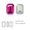 Dongzhou Crystal K9 de alta calidad con base puntiaguda, diamantes de cristal de anís estrellado largo plateados, joyas de diamantes, equipaje, accesorios decorativos de bricolaje al por mayor