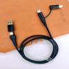 Cable de datos multifuncional cuatro en uno adecuado para Tipo-C Huawei Apple Cable de carga rápida PD60W Cable de carga