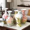 Estilo Pintura a Óleo Vaso Mini Pintado à Mão Jingdezhen Artesanal Arranjo de Flores Criativo Cerâmica DIY Criativa Joias Ornamento
