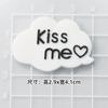 Balão de Amor Letra Arco-Íris Grampo de Cabelo Acessórios Borracha de Silicone Macio Patch de Desenho Animado DIY Capa de Celular Broche de PVC