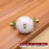 Puxador Cerâmico Mediterrâneo para Portas de Armário Estilo Rústico, Puxador Único para Gaveta Estilo Chinês, Puxador Artístico para Portas de Guarda-Roupa e Armário, Venda Direta da Fábrica