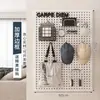 Painel Perfurado de Furo Redondo Prateleira de Parede para Armazenamento Aço Inoxidável Exposição Armazenamento Ferramenta Hardware Painel Universal de Pendurar Parede