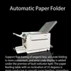 Ventas Directas de Fábrica 305 Máquina Plegadora Automática de Papel Recubierto 297 Máquina Eléctrica de Origami de Alta Velocidad Máquina de Pliegues Plegado de Papel Plegado
