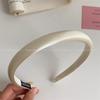 Diadema de satén mercerizado de estilo coreano, nueva edición, color fino, con esponja, accesorio para el cabello de moda para mujer.