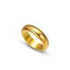 Anel de Ouro Aluvial Aço Titânio Não Desbota Design de Nicho Anel de Casal Anel com Fundo de Lama Joia de Mão Feminina de Alta Qualidade Venda por Atacado