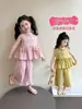 Conjunto de Verano para Niñas 2026 Nuevo Elegante Moda Chaleco y Pantalones de Pierna Ancha Conjunto de Dos Piezas para Ropa de Verano Infantil
