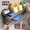 Zapatillas de Ventosa Colgador Doble Capa para Colgar Estante de Almacenamiento Montado en Pared sin Taladro para Baño Artefacto de Almacenamiento para Drenaje de Baño