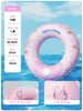Flotador Inflable para Niños con Doble Asa, Flotador Donut Grueso de PVC de Doble Capa para Adultos, Portátil, Espesor Adicional
