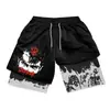 Comércio Exterior Transfronteiriço Aliexpress Shorts Estampados Europeus e Americanos 2026 Camada Dupla Adulto Fitness Esporte Casual Calças Atacado em Estoque