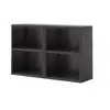 Estantería de Estilo Medieval, Librero de Madera Maciza, Gabinete de Rejilla de Pie, Estante de Almacenamiento para Sala de Estar, Gabinete Divisor, Gabinete de Almacenamiento de Pared para el Hogar, Bajo