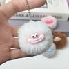 Melhor Venda do Fabricante Shangtuo: Pingente Bola de Pelo Sintético de Coelho Fofo em Forma de Salsicha de 5cm, Acessório Divertido para Chaves para Casais e Melhores Amigos
