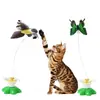 Brinquedo Vara com Pena para Gato se Divertir Sozinho, Brinquedo de Gato Pendurado com Som de Rato Simulador, Brinquedo de Feltro Durável
