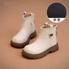 Botas Martin Estilo Nuevo 2026 para Niñas de Edad Media y Mayores, Suela Suave, Empeine Suave, Botines Versátiles, Corte Bajo, Estilo Coreano, Cierre Lateral, Botas de Caña